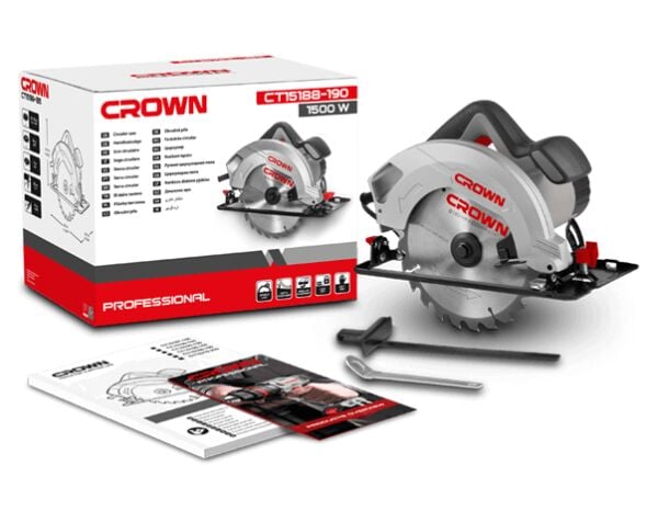 CROWN CT15188 Daire Testere 1500 Watt 190 mm