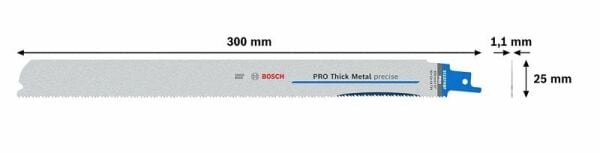 BOSCH PRO S 1237 HBF Metal Kesimi İçin Tilki Kuyruğu Testere Ucu 300 mm