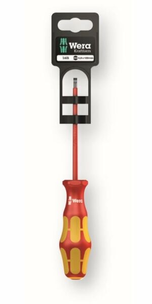 WERA 160i SB VDE Düz Tornavida 3.5 x 100 mm