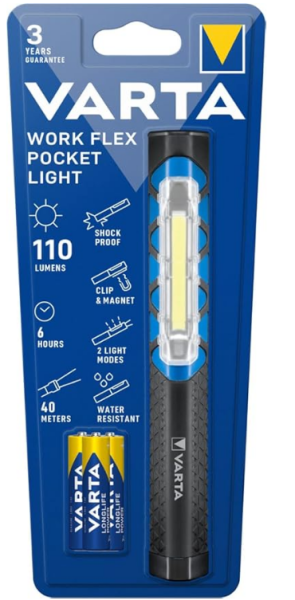 VARTA Work Flex Pocket Light Pilli Cep Feneri (17647101421)