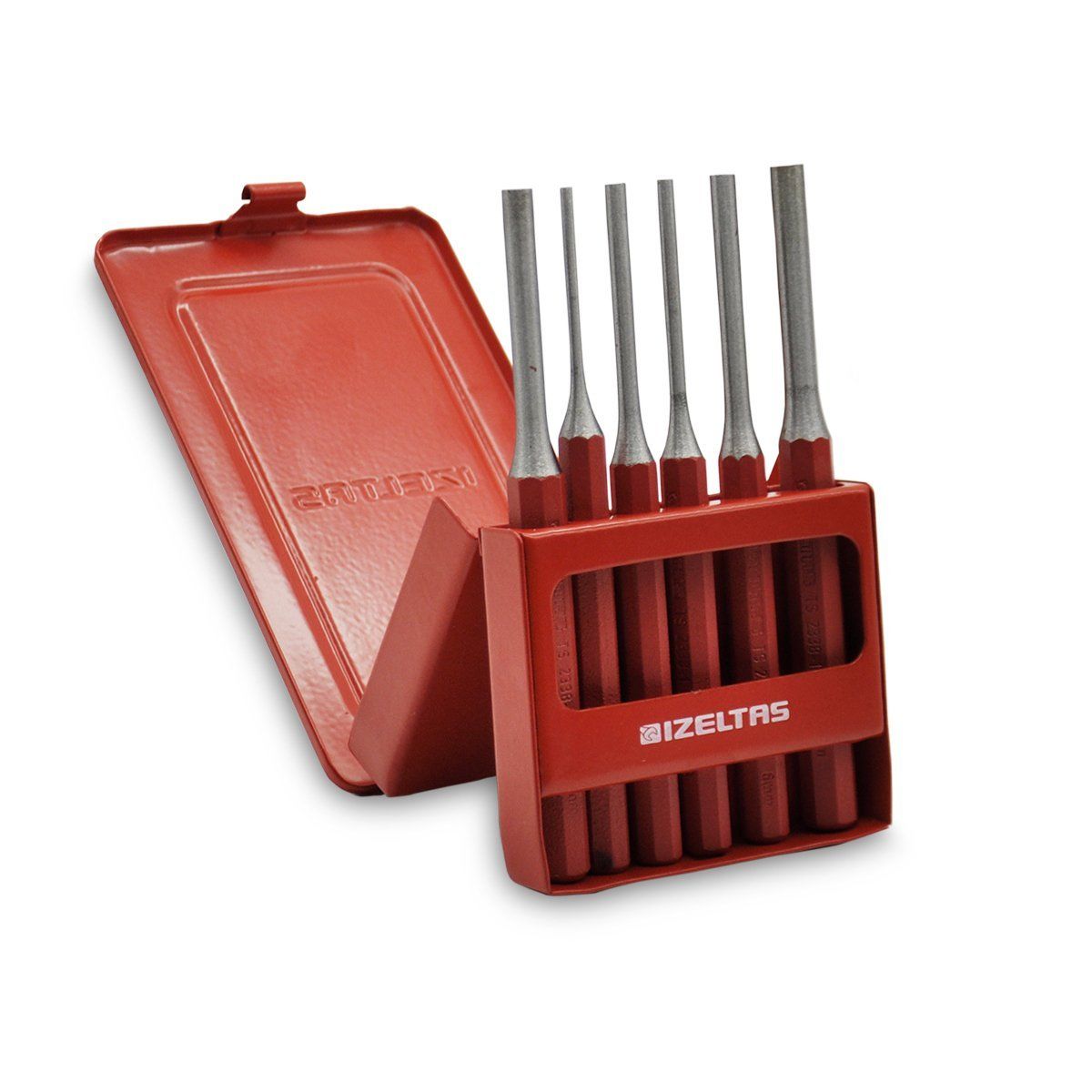 İzeltaş- Düz Pim Zımba Takımı 6 Parça