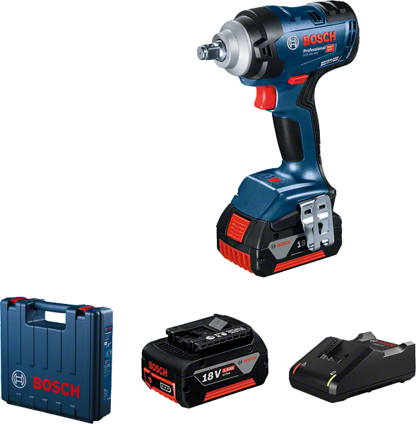 BOSCH GDS 18 V-400 Şarjlı Somun Sıkma 18 Volt 5.0 Amper Çift Akülü