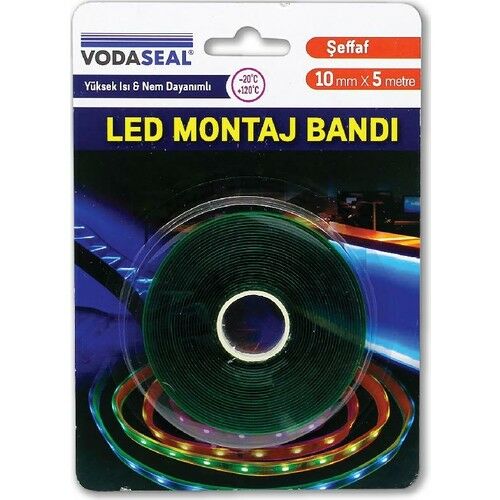 Vodaseal Vhb Led Montaj Bandı Şeffaf 10mmx5metre