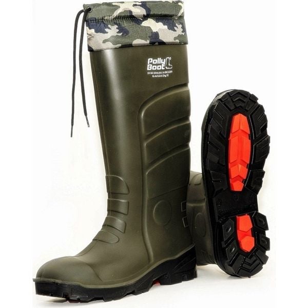 POLLYBOOT Galaxy Vega O4 Boğazlı Haki Avcı Çizmesi (Numara Seçiniz)