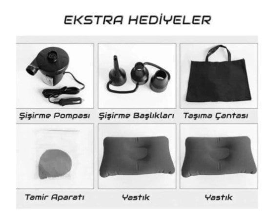 FREECAMP Comfort Yastıklı Araç İçi Şişme Yatak