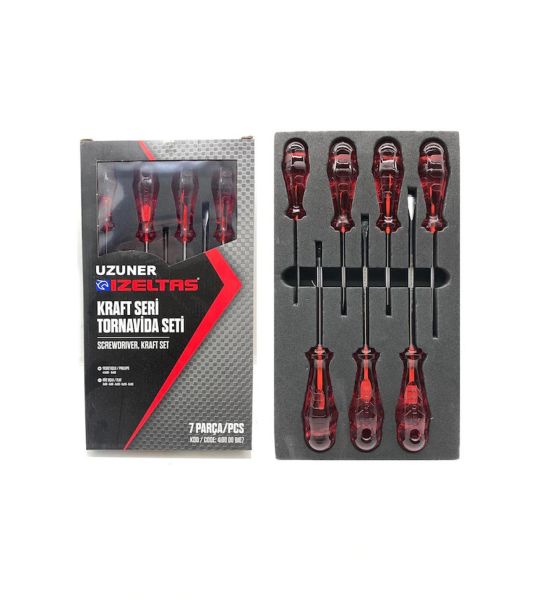 İzeltaş- Kraft Seri Tornavida Seti 7 Parça