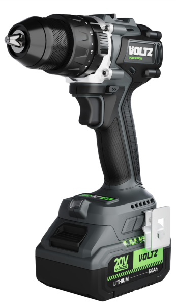 VOLTZ VZDR-20I Kömürsüz Şarjlı Darbeli Matkap  20 Volt 5 Amper Çift Akülü