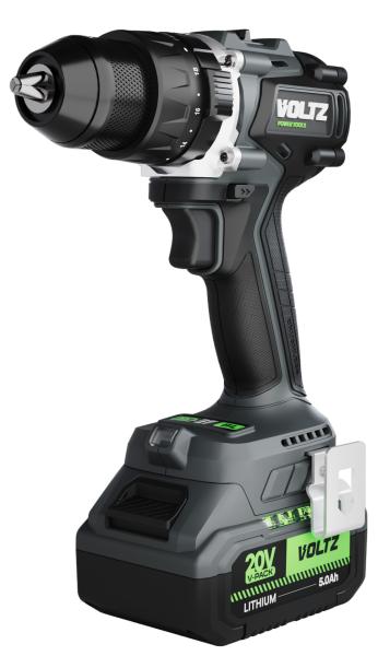 VOLTZ VZDR-20I Kömürsüz Şarjlı Darbeli Matkap  20 Volt 5 Amper Çift Akülü