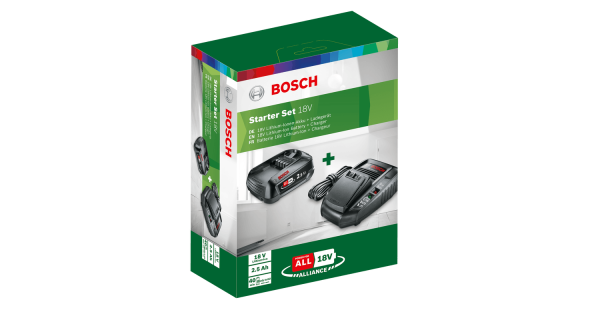 BOSCH 18 Volt Starter Kit 2,5 AH Akü Seti (PBA 18+AL 1830)