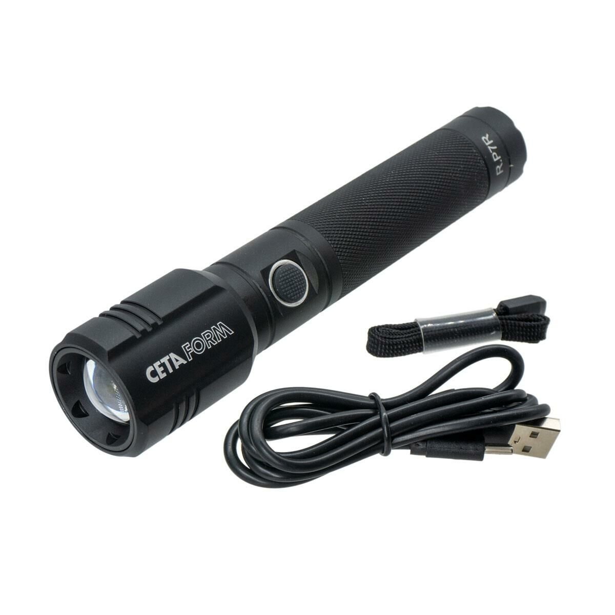 CETA-FORM R.P7 Lu-Max Pro Şarjlı El Feneri 1000 Lümen (Focus Özellikli)