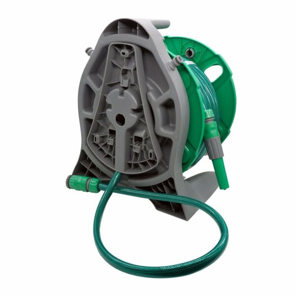 DAYE DY 62215B Duvara Bağlanabilir Bahçe Sulama Hortum Makara Seti 15 Mt