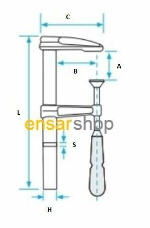 KANCA Marangoz Tip Büyük Boy İşkence (Ölçü Seçiniz)