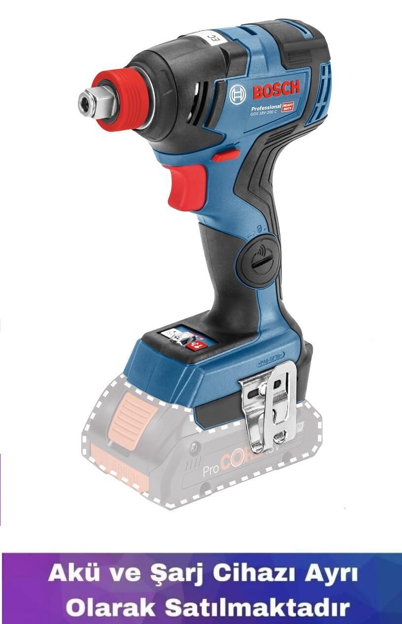Bosch GDX 18V-200C Darbeli Somun Sıkma (Akü ve Şarj Yoktur) (SOLO) 06019G4204