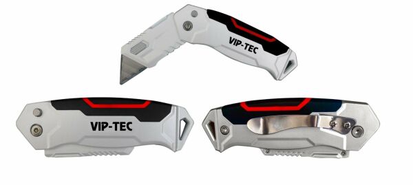 VIPTEC VT875157 Profesyonel 2 Kademeli Katlanır Metal Maket Bıçağı