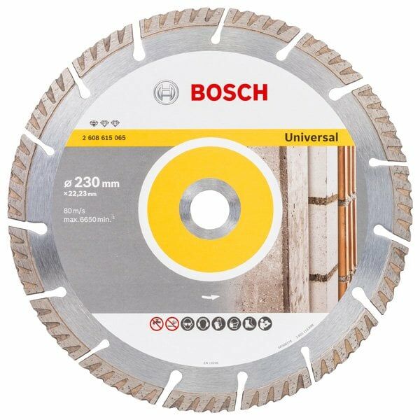 BOSCH 230 mm Universal Beton-Yapı Malzemeleri için Elmas Testere