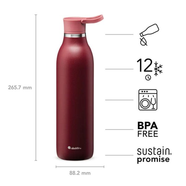 ALADDIN Cityloop Thermavac 0.6 Litre Kırmızı Termos