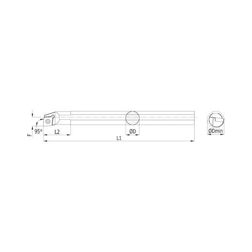 Heikenei Sclcr Ccmt 0602/09T3/1204 İç Çap Tornalama Kateri