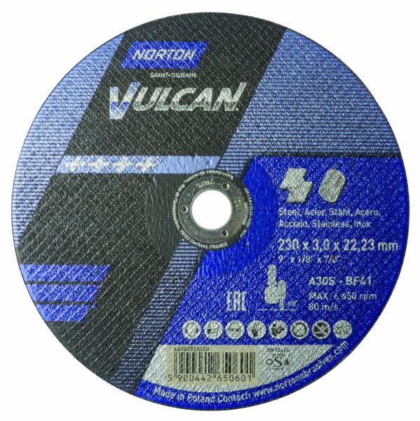 NORTON 230x3.0 mm Inox Kesme Taşı (Vulcan)
