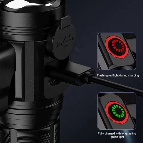 POWERDEX PD 7007 Şarjlı El Feneri 3000 Lümen