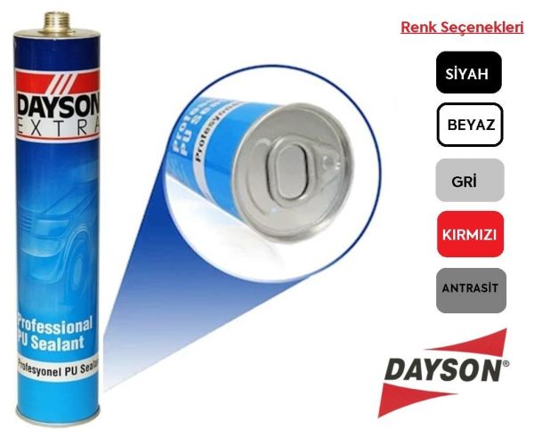 DAYSON PU Mastik - Çelik Sİlikon - Yapıştırıcı Sızdırmazlık (Renk Seçiniz)
