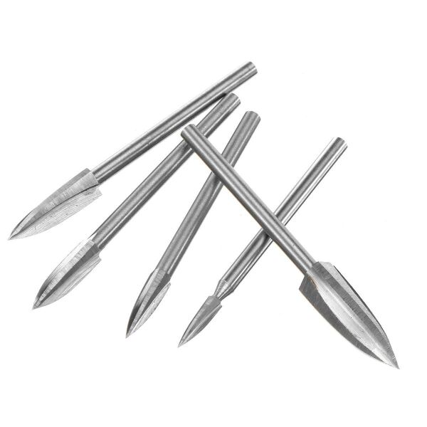 ROX Wood 3 mm Oyma Freze Seti 5 Parça (Dremel Uyumlu)