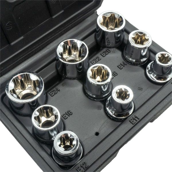 NEXON 5547 1/2'' Torx Lokma Anahtar Seti 9 Parça