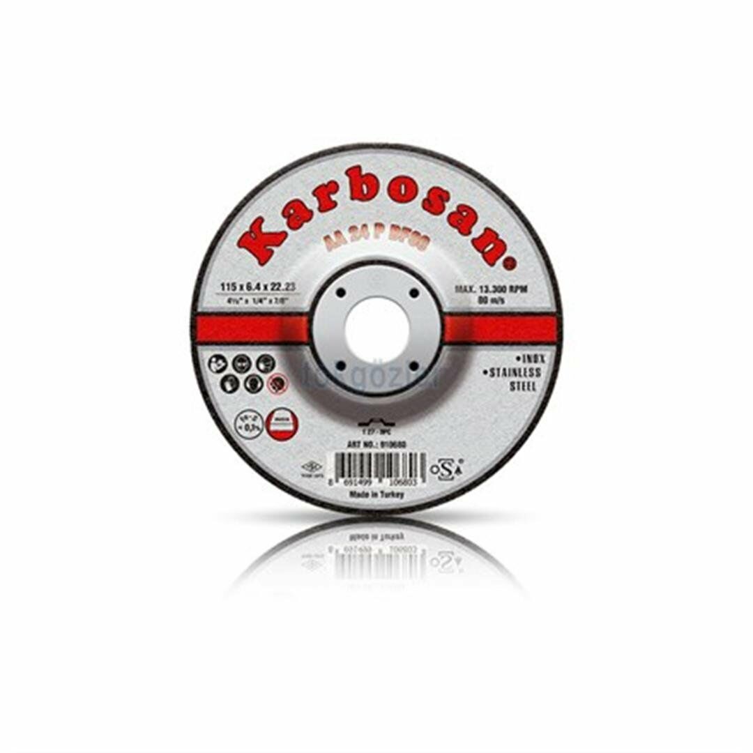 Paslanmaz Çelik (Inox) Taşlama Diskleri  180 x 6.4 x 22.23
