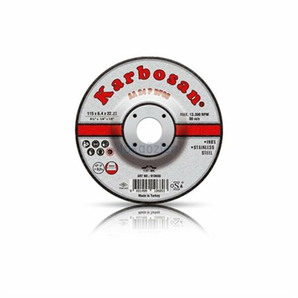 Paslanmaz Çelik (Inox) Taşlama Diskleri  180 x 6.4 x 22.23