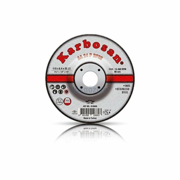 Paslanmaz Çelik (Inox) Taşlama Diskleri  180 x 6.4 x 22.23
