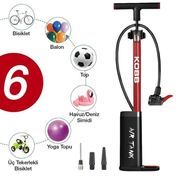 KOBB KB3256D Dijital Basınç Göstergeli Taşınabilir El Pompası 87 Psi