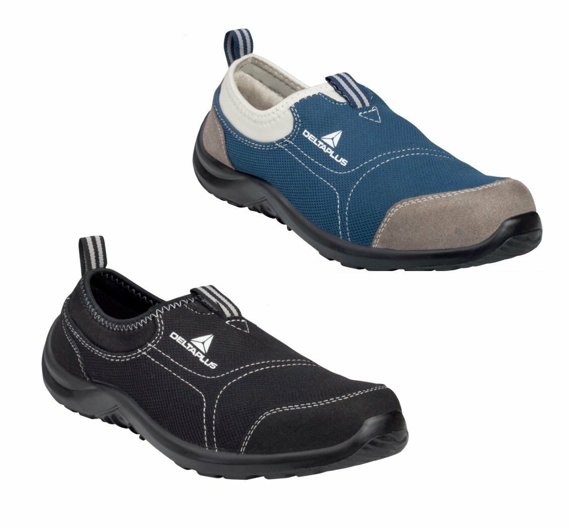 DELTAPLUS MIAMI S1P SRC Bez İş Ayakkabısı Siyah - Mavi (Numara Seçiniz)