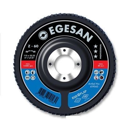 EGESAN Pro Seri 115 mm 100 Kum ZR Flap Disk