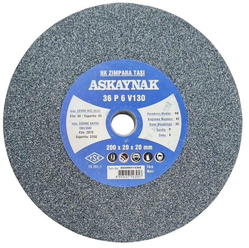 ASKAYNAK 200x20x20 mm NK Bileme - Taşlama Taşı