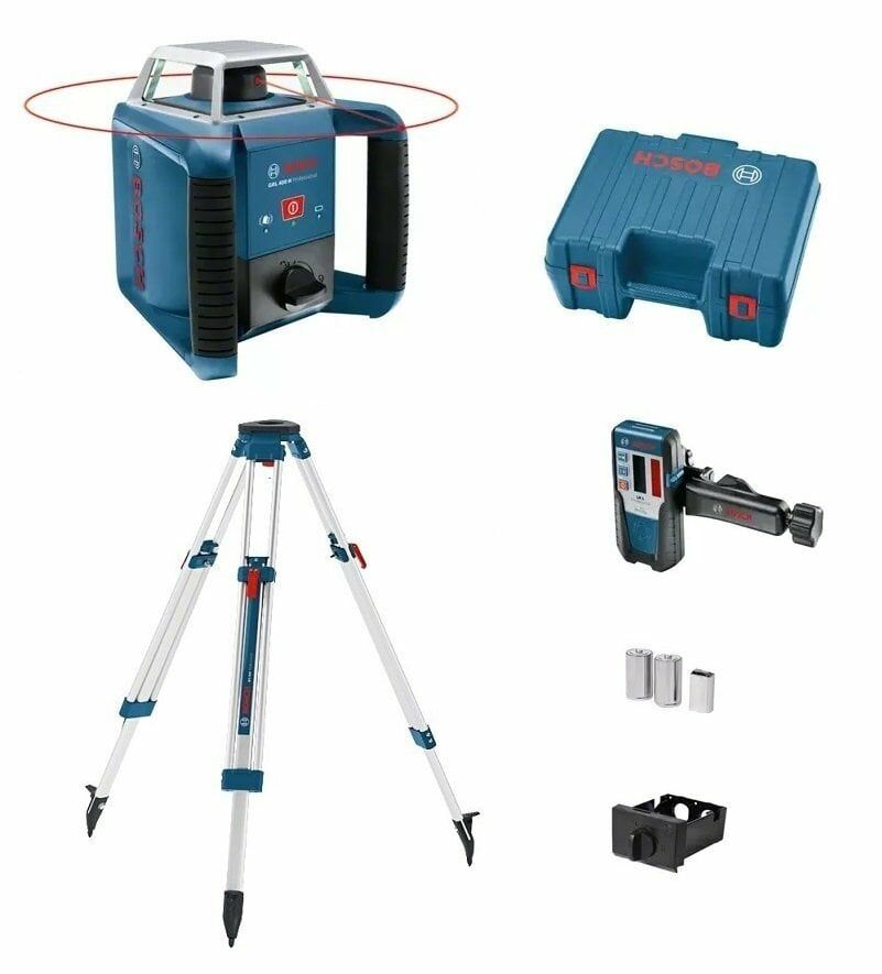 BOSCH GRL 400 H Rotasyon Lazerli Nivo Seti 400 mt Mesafeli