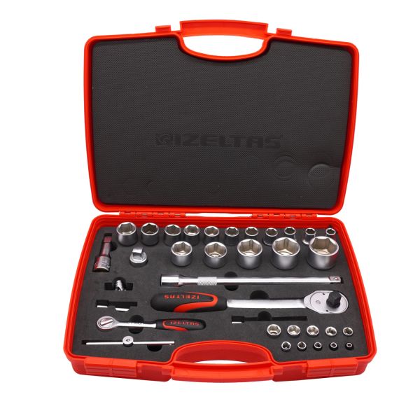 İzeltaş- 1/4'' - 1/2'' Altı Köşe Lokma Anahtar Takımı 35 Parça