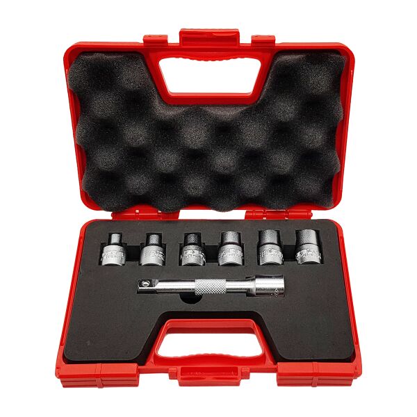 İzeltaş- 1/2'' Star (Torx) Lokma Anahtar Takımı 7 Parça - 1113006007