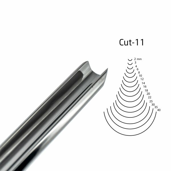 KIRSCHEN  Two Cherries Düz Tip Geniş Oluklu Iskarpela 10 mm Cut11 (3111010)