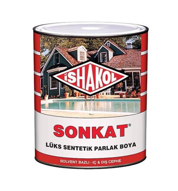 İshakol Sonkat Lüks Sentetik Parlak Boya Krem 0.25Lt