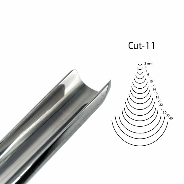 KIRSCHEN Two Cherries Düz Tip Geniş Oluklu Iskarpela 16 mm Cut11 (3111016)
