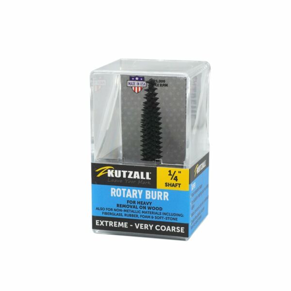 KUTZALL TX-14-C Kalın Diş Konik Çam Tipi Törpü (6.3 mm Sap)