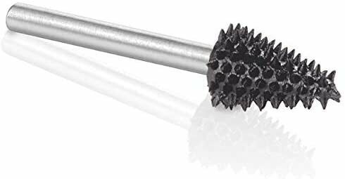 KUTZALL TX-14-EC Kalın Diş Konik Çam Tipi Törpü (3.1 mm Sap)