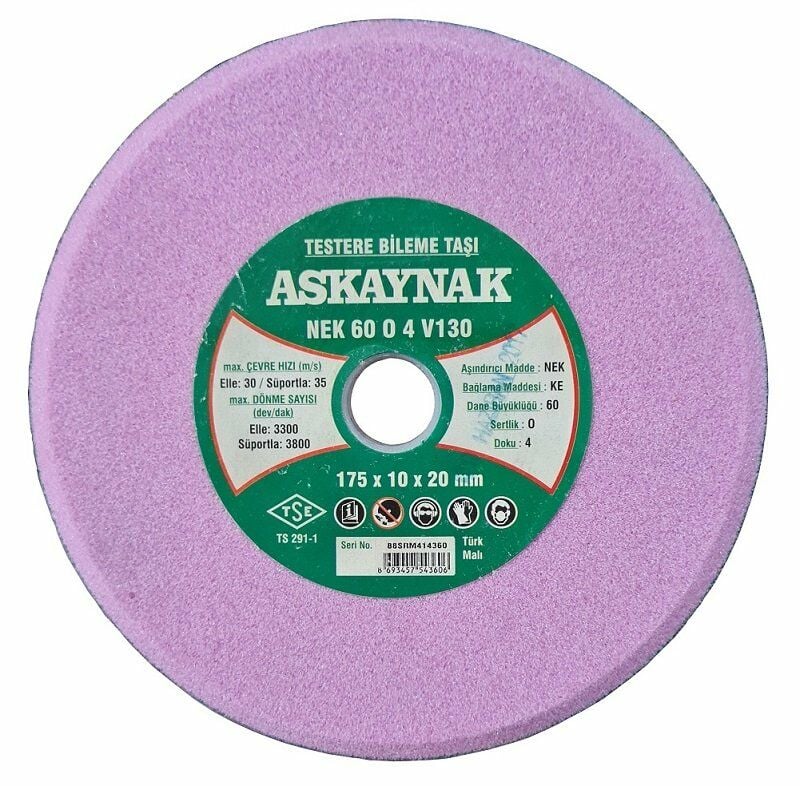 ASKAYNAK NEK Şerit Testere Bileme Taşı 175x10x20 mm