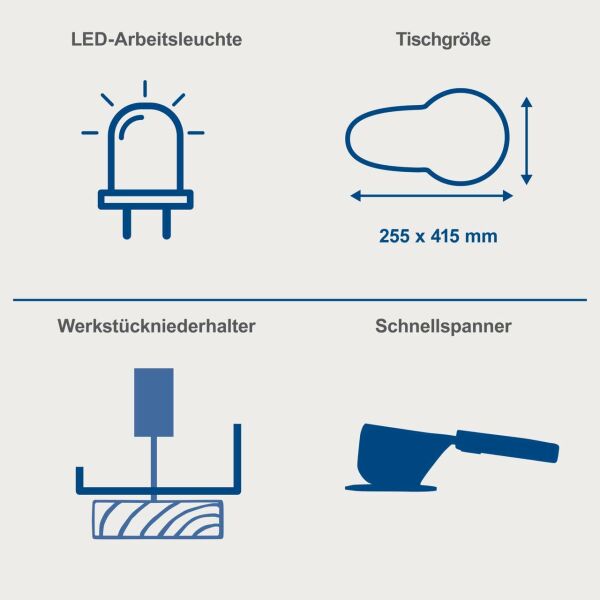 SCHEPPACH DECO-XLS Pedallı Dekupaj Kıl Testere Makinesi 1200 Watt