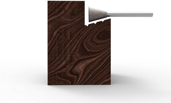 SABURTOOTH 18DT38ASE-40 Zıvana (Kırlangıç) Tip Düz Sonlu Törpü İnce Diş (Sap:3.2 mm)