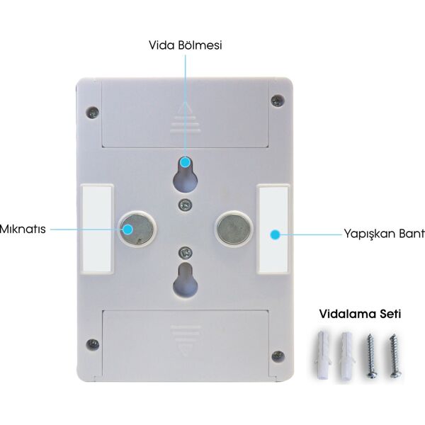 Switch Light JY-1158 Watton Model Mıknatıslı Pilli Kablosuz Anahtarlı Led Lamba