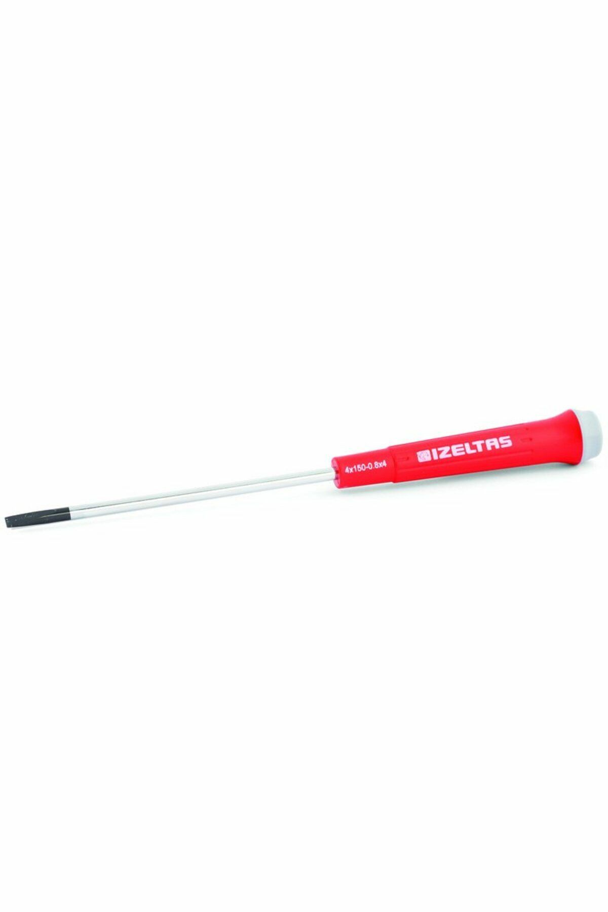 İzeltaş- Elektronikçi Tip Klemens Düz Uçlu Tornavida 3.5X100