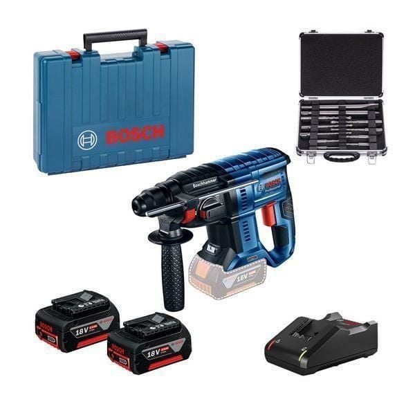 Bosch GBH 180 Li Akülü Hilti Kırıcı Delici + 11 Parça Sds Set - 0615990M33