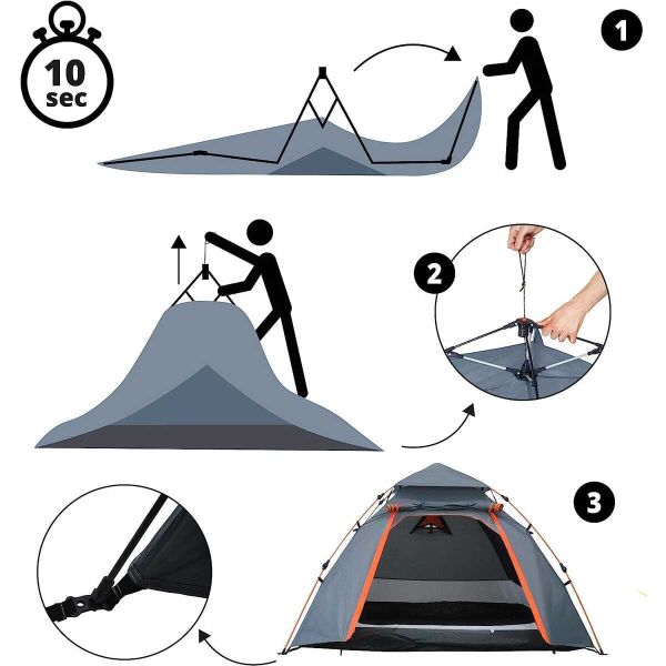 WHERE TOMORROW Kuppel Otomatik Çadır