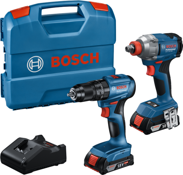 BOSCH GDX 18 V-285 + GSB 185-LI  2'li Akülü Matkap Ve Torklu Vidalama Seti