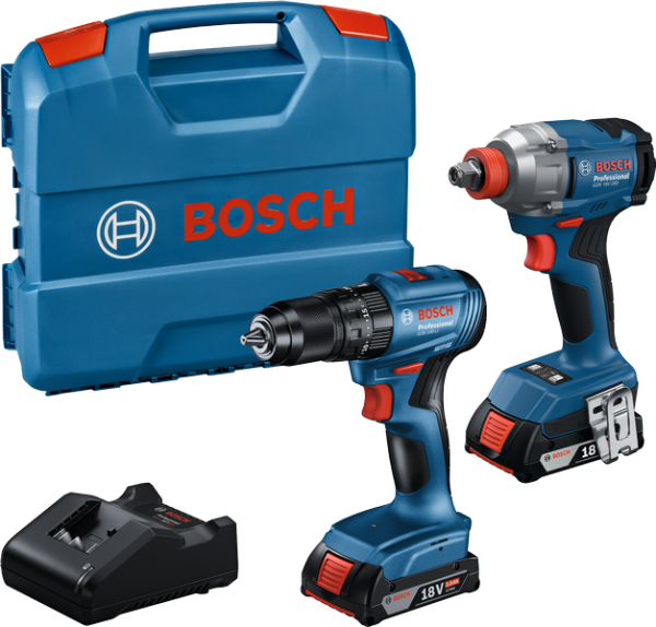 BOSCH GDX 18 V-285 + GSB 185-LI  2'li Akülü Matkap Ve Torklu Vidalama Seti